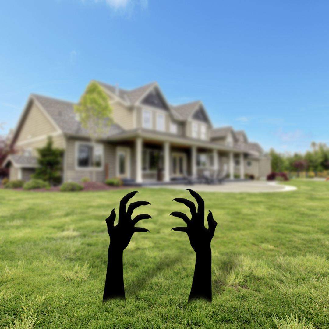 Zombie Hands Yard Sign