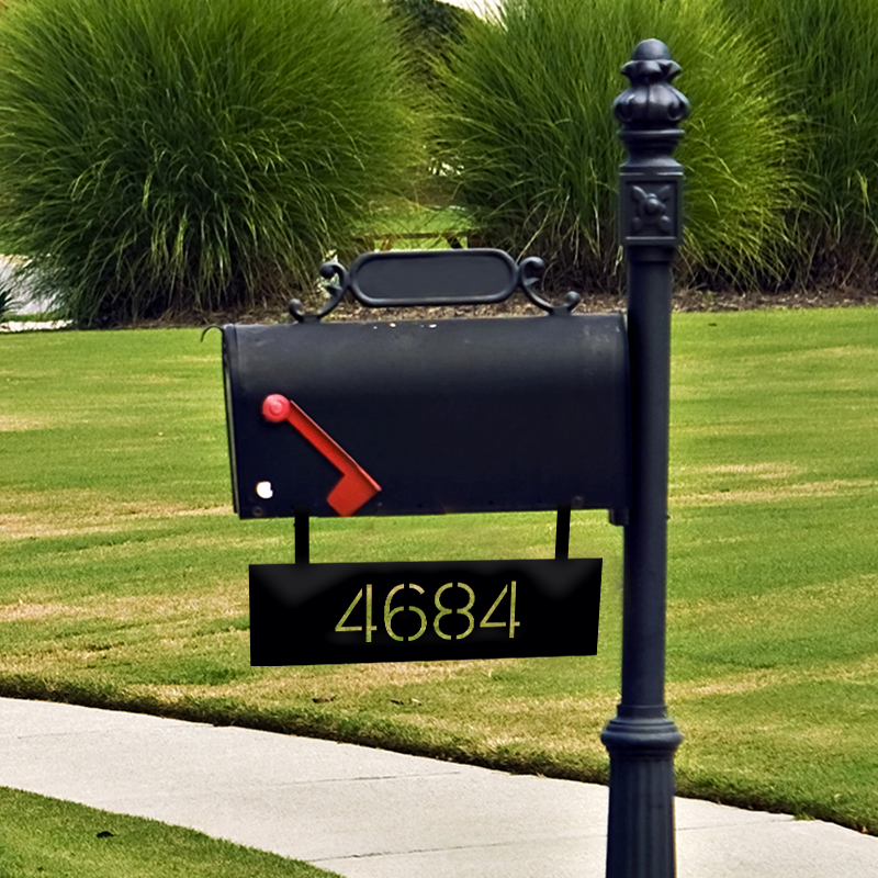 Minimalist Mailbox Sign