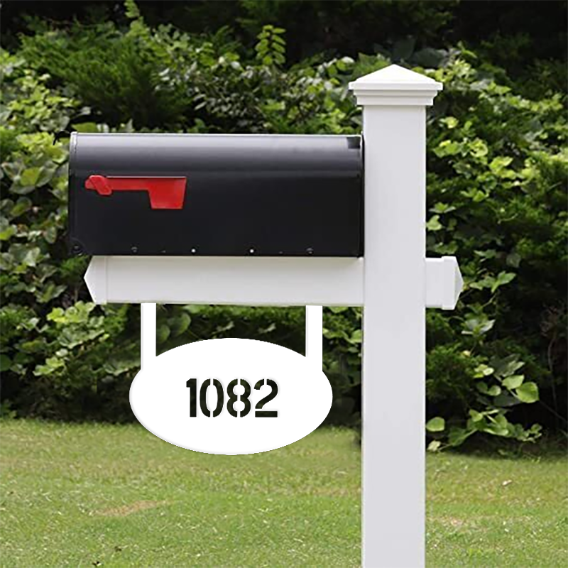 Oval Mailbox Sign