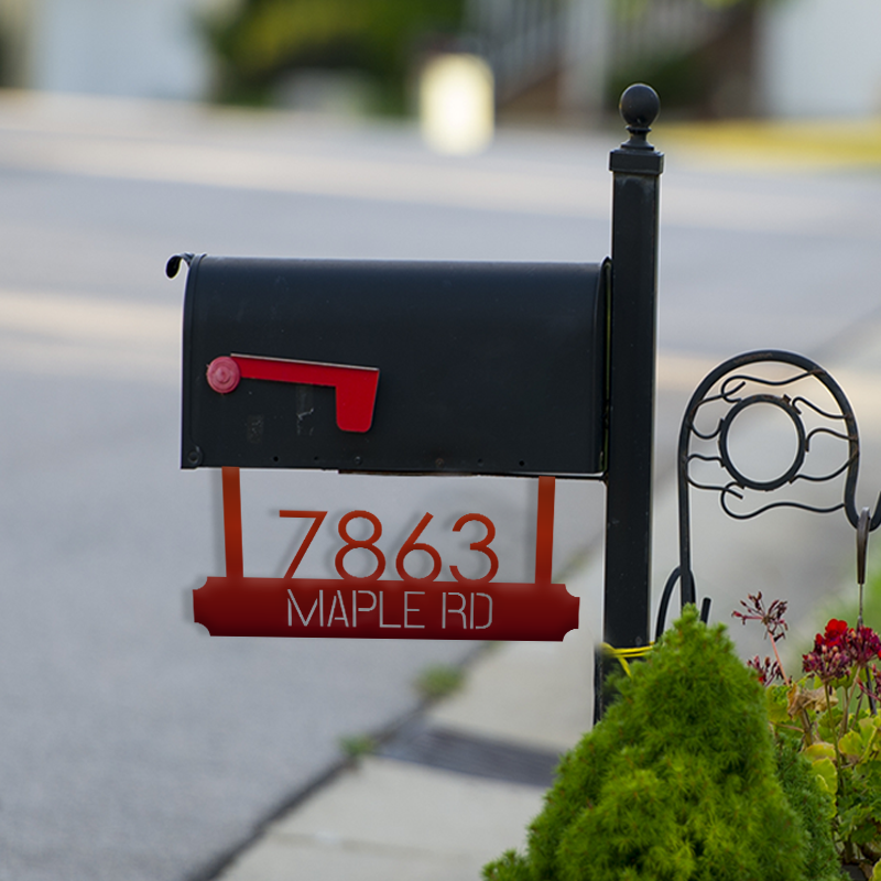 Slate Mailbox Sign