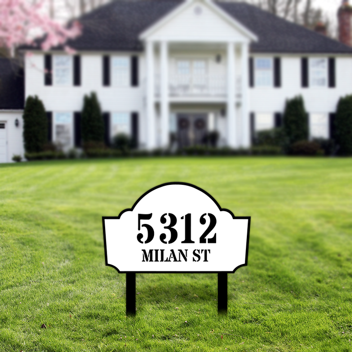 Luxury Address Yard Sign - Double Layer