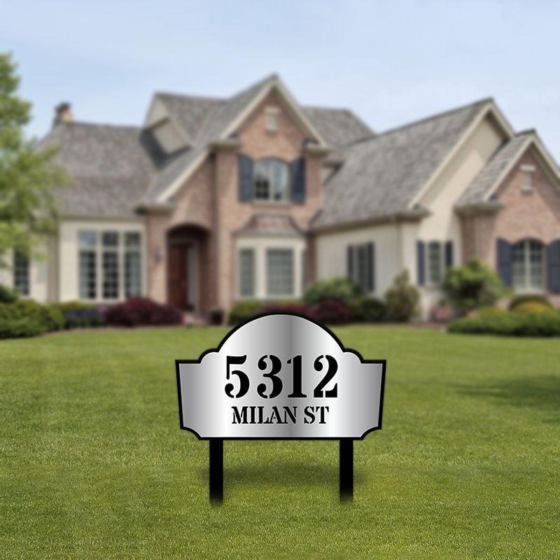 Luxury Address Yard Sign - Double Layer
