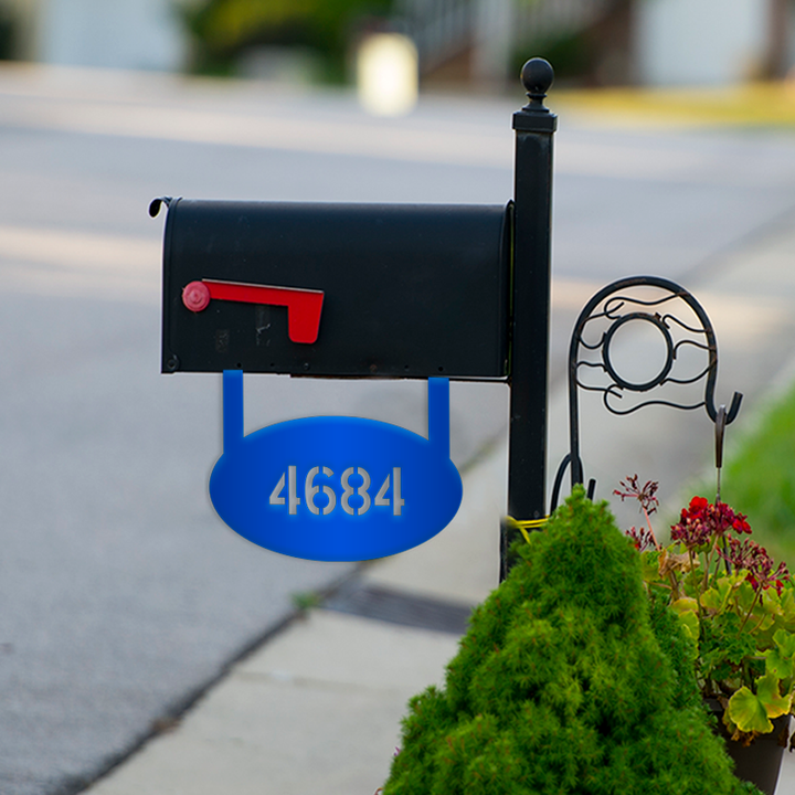Oval Mailbox Sign